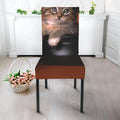 Halloween Cute Witch Cat Print Dining Chair Slipcover