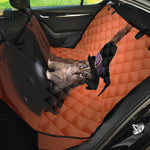 Halloween Cute Witch Cat Print Pet Car Back Seat Cover