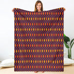 Halloween Diamond Shape Pattern Print Blanket