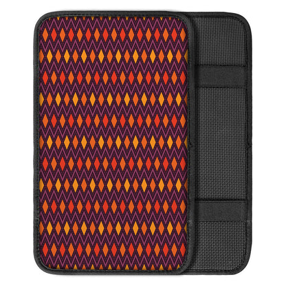 Halloween Diamond Shape Pattern Print Car Center Console Cover