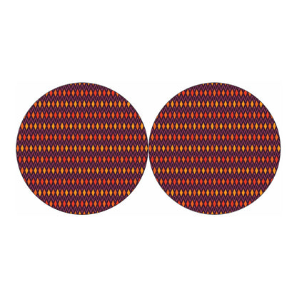 Halloween Diamond Shape Pattern Print Car Coasters