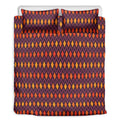 Halloween Diamond Shape Pattern Print Duvet Cover Bedding Set