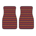 Halloween Diamond Shape Pattern Print Front Car Floor Mats