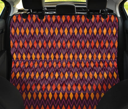 Halloween Diamond Shape Pattern Print Pet Car Back Seat Cover