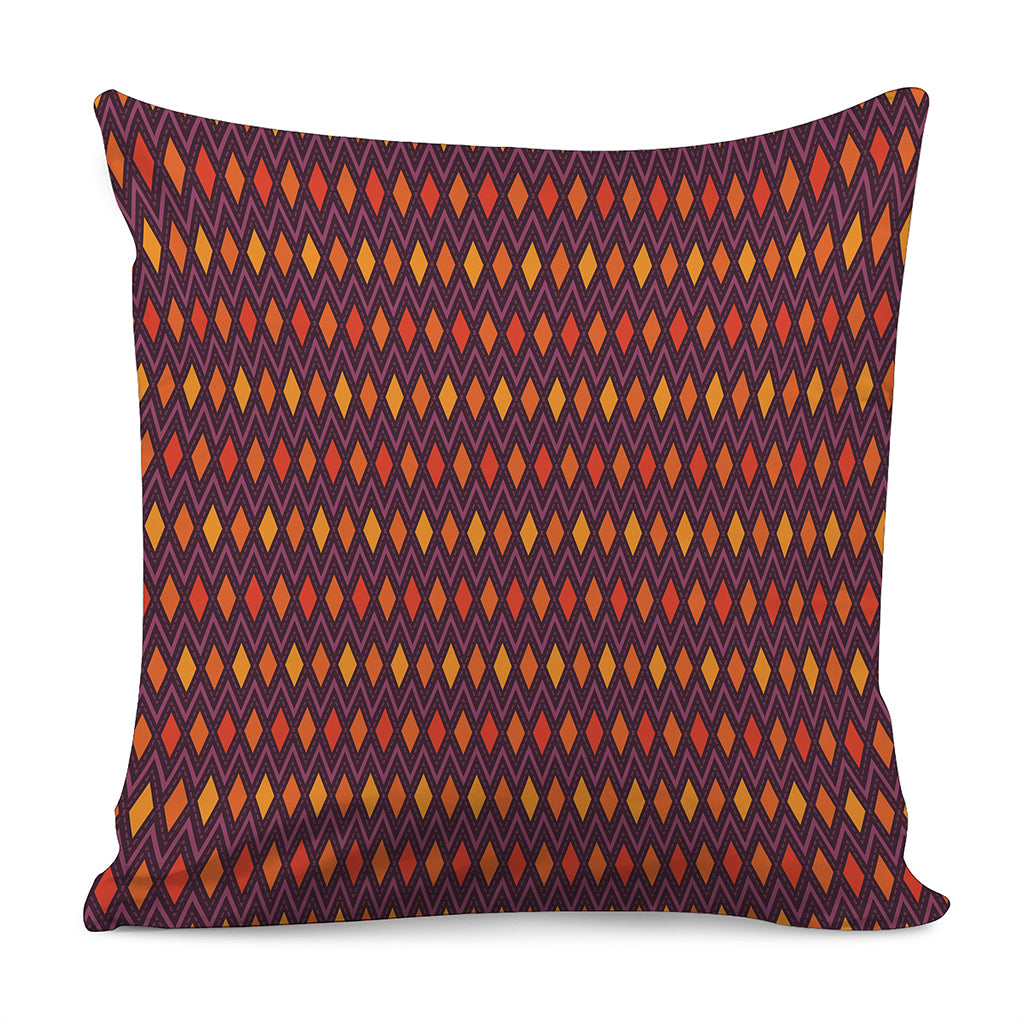 Halloween Diamond Shape Pattern Print Pillow Cover