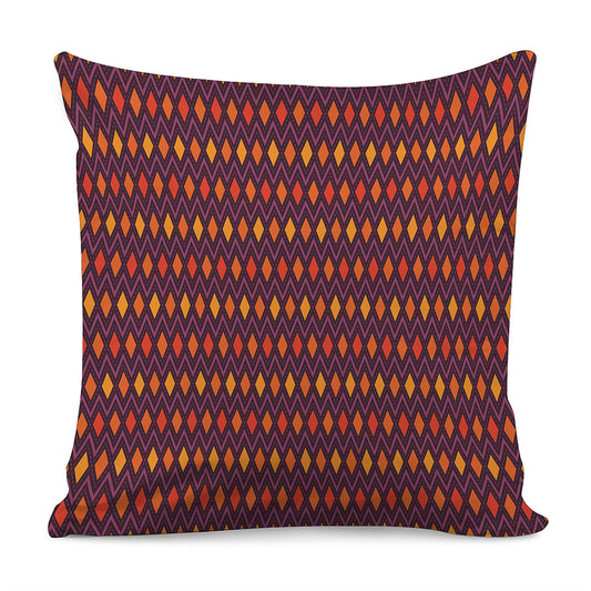 Halloween Diamond Shape Pattern Print Pillow Cover