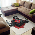 Halloween Evil Vampire Print Floor Mat