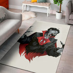 Halloween Evil Vampire Print Area Rug