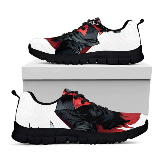 Halloween Evil Vampire Print Black Sneakers