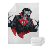 Halloween Evil Vampire Print Blanket
