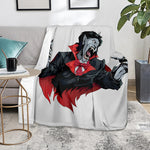Halloween Evil Vampire Print Blanket