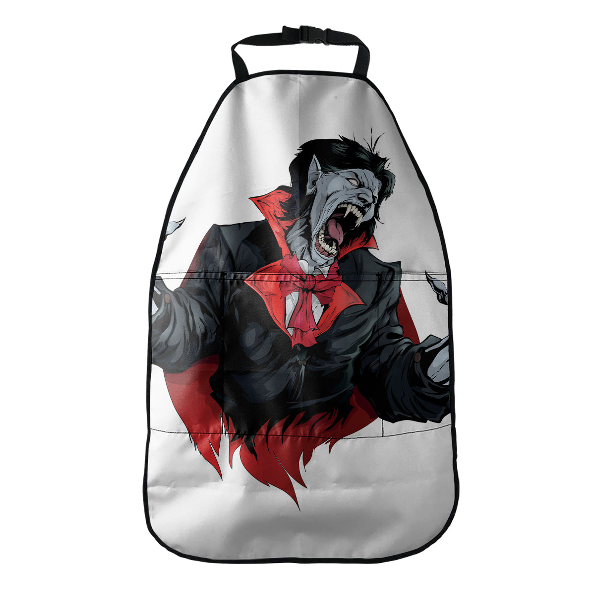 Halloween Evil Vampire Print Car Seat Organizers