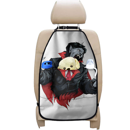 Halloween Evil Vampire Print Car Seat Organizers