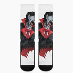 Halloween Evil Vampire Print Crew Socks