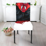 Halloween Evil Vampire Print Dining Chair Slipcover