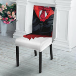 Halloween Evil Vampire Print Dining Chair Slipcover