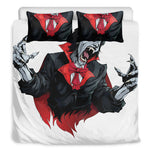 Halloween Evil Vampire Print Duvet Cover Bedding Set