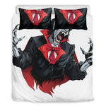 Halloween Evil Vampire Print Duvet Cover Bedding Set
