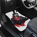 Halloween Evil Vampire Print Front and Back Car Floor Mats