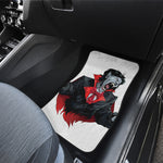 Halloween Evil Vampire Print Front and Back Car Floor Mats