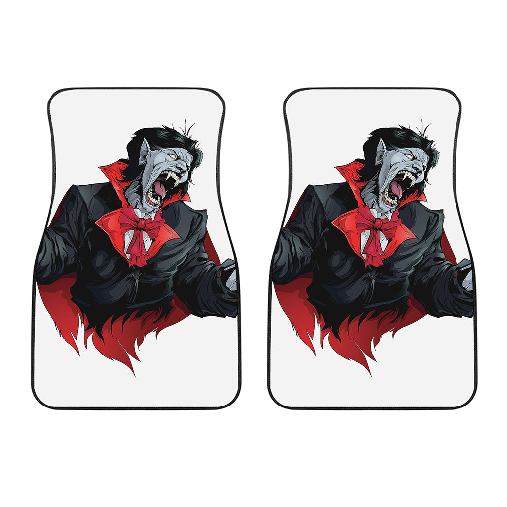 Halloween Evil Vampire Print Front Car Floor Mats