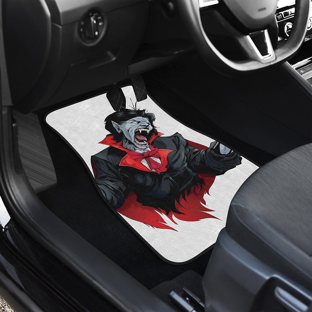 Halloween Evil Vampire Print Front Car Floor Mats