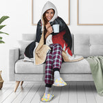 Halloween Evil Vampire Print Hooded Blanket