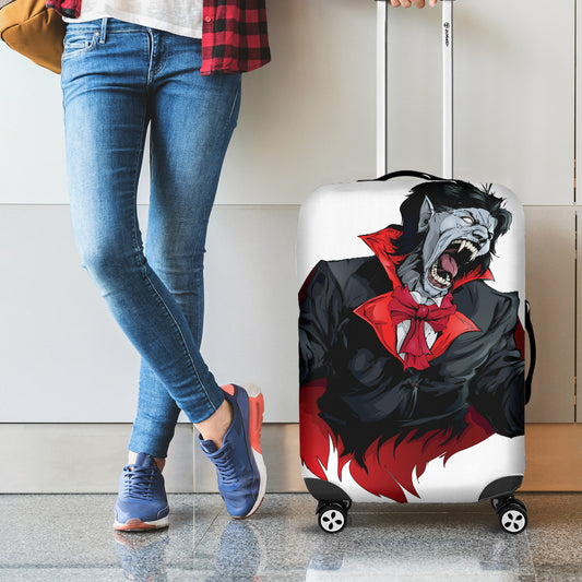 Halloween Evil Vampire Print Luggage Cover