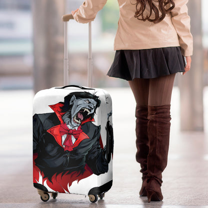 Halloween Evil Vampire Print Luggage Cover