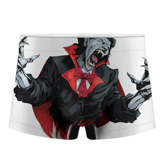 Halloween Evil Vampire Print Men's Boxer Briefs