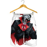 Halloween Evil Vampire Print Men's Shorts