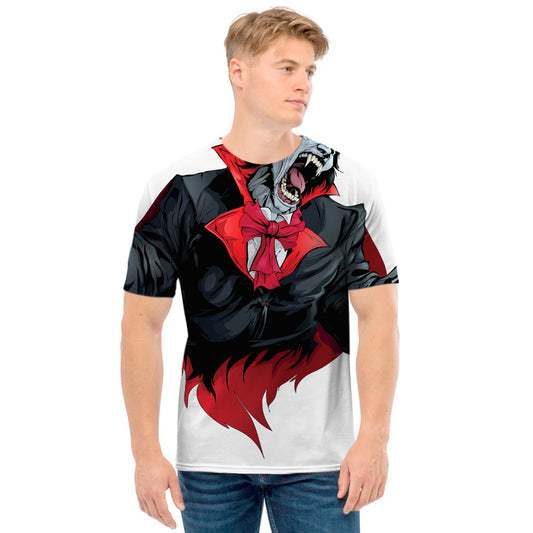 Halloween Evil Vampire Print Men's T-Shirt