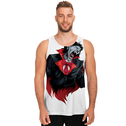 Halloween Evil Vampire Print Men's Tank Top