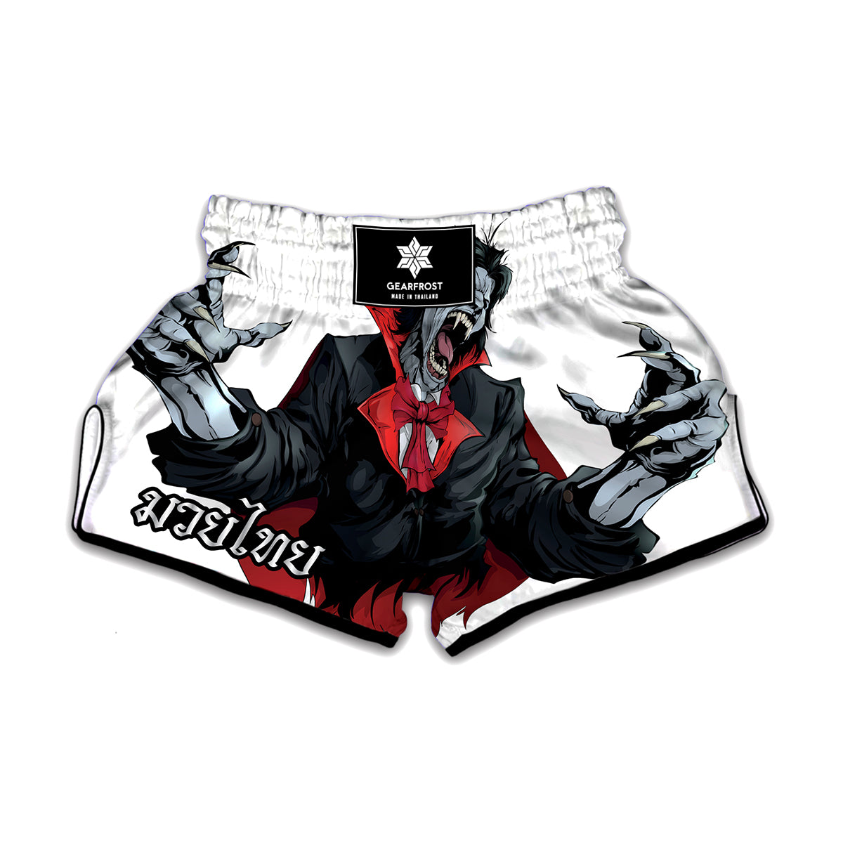 Halloween Evil Vampire Print Muay Thai Boxing Shorts