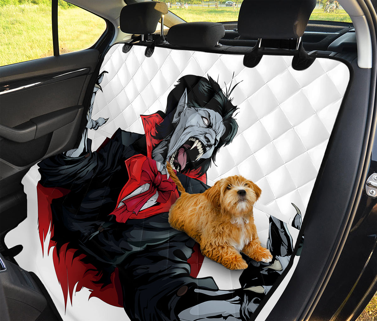 Halloween Evil Vampire Print Pet Car Back Seat Cover