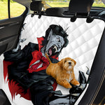 Halloween Evil Vampire Print Pet Car Back Seat Cover