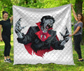 Halloween Evil Vampire Print Quilt
