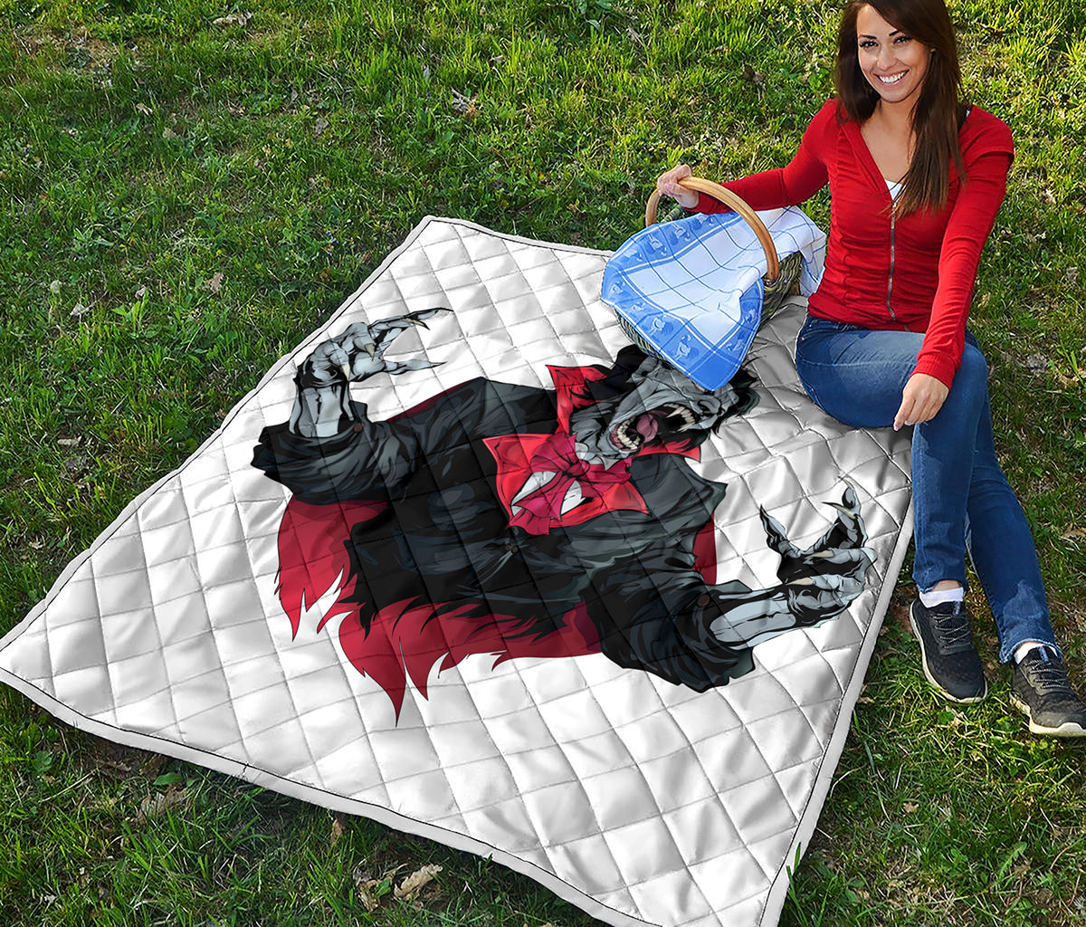 Halloween Evil Vampire Print Quilt