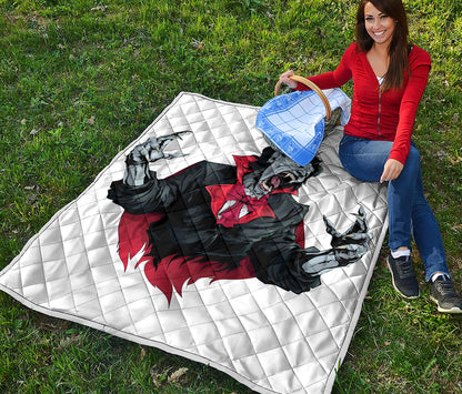 Halloween Evil Vampire Print Quilt