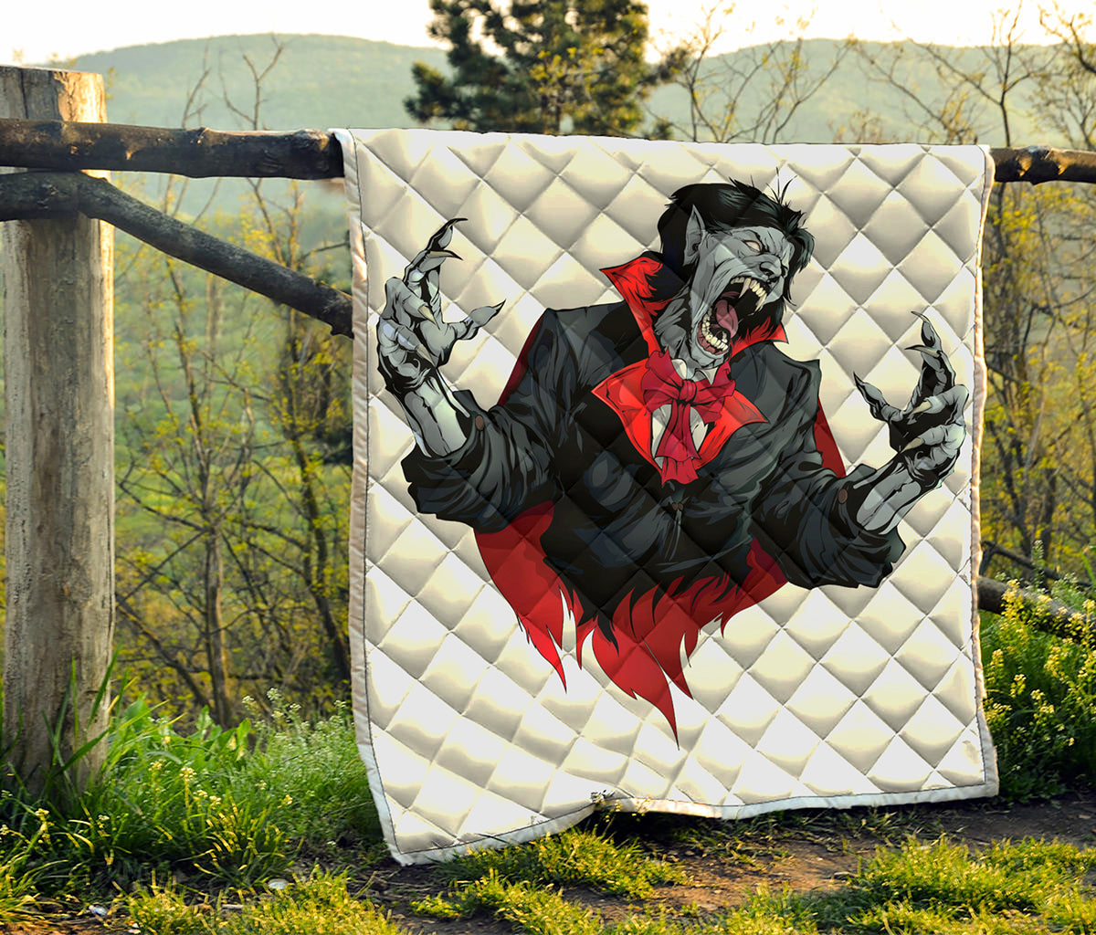 Halloween Evil Vampire Print Quilt