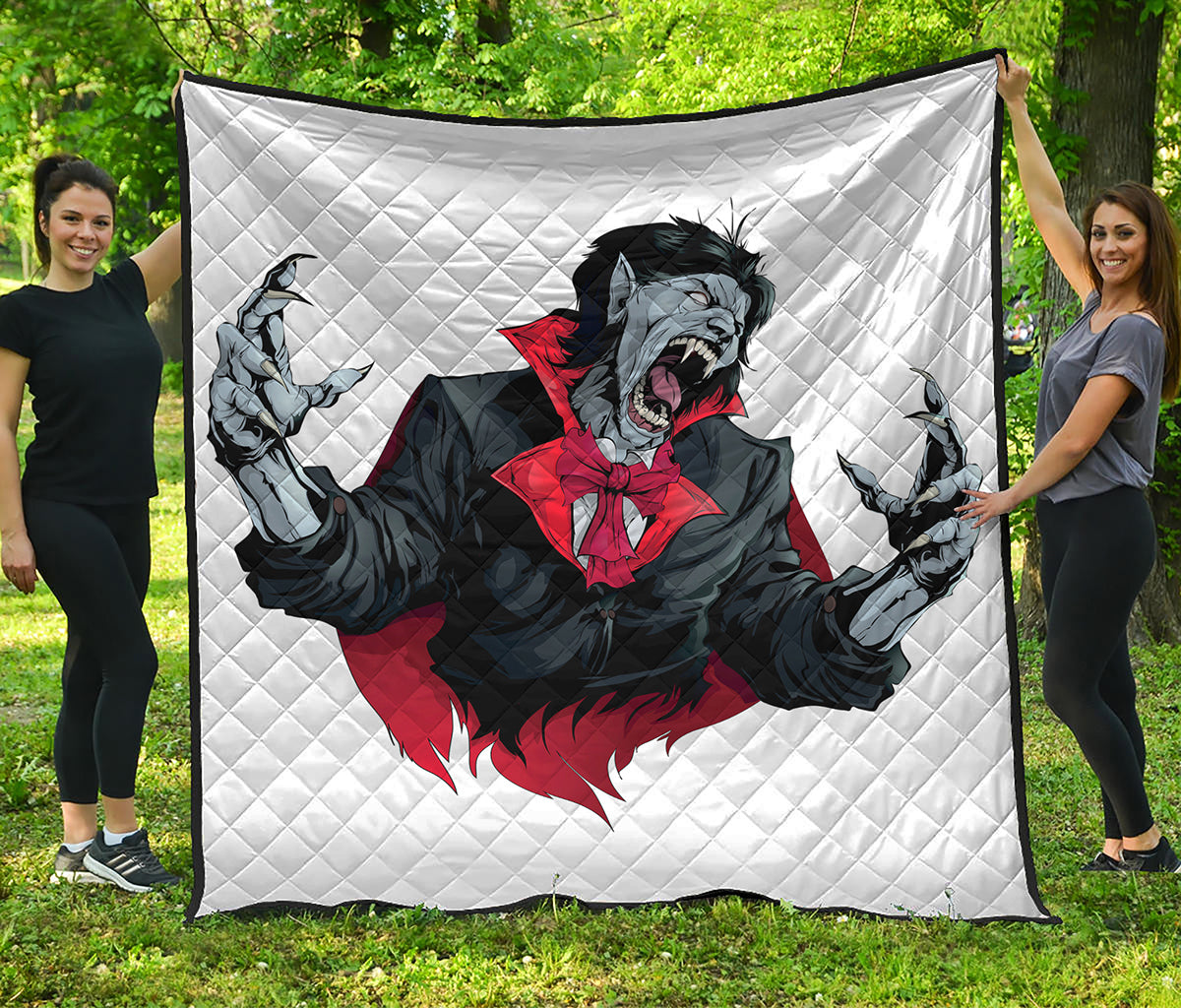 Halloween Evil Vampire Print Quilt