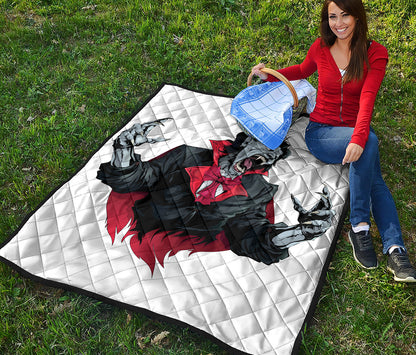 Halloween Evil Vampire Print Quilt