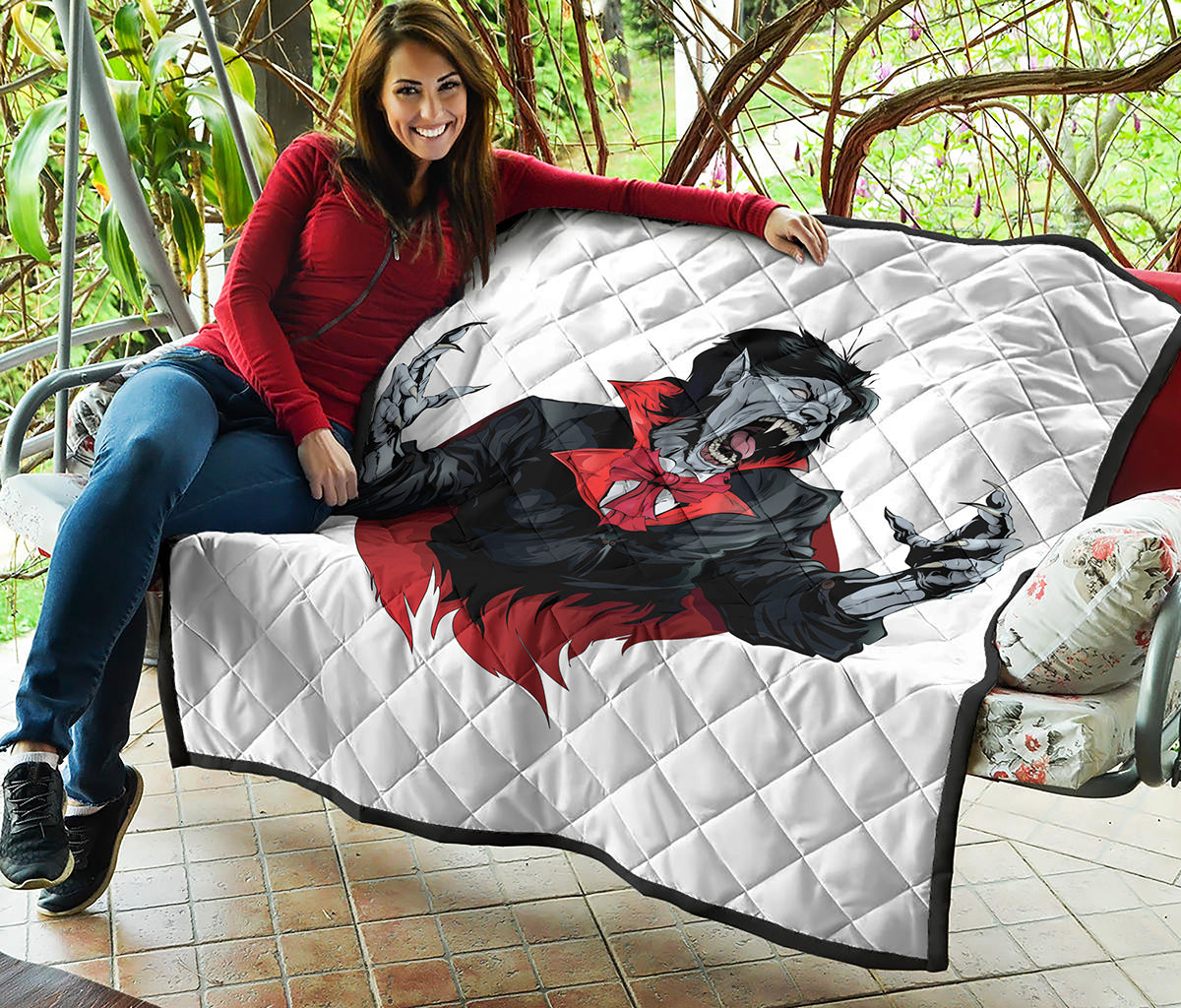 Halloween Evil Vampire Print Quilt