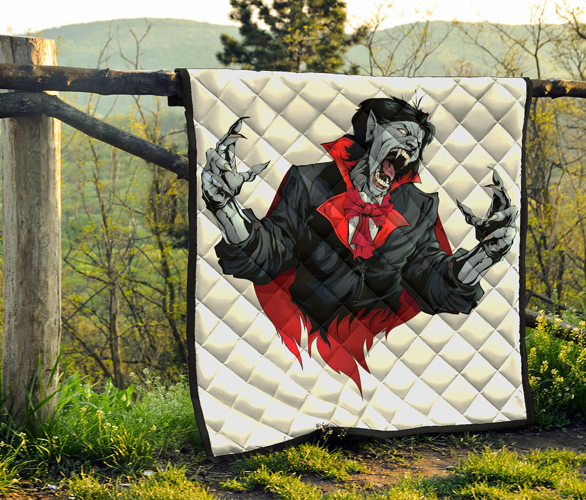 Halloween Evil Vampire Print Quilt