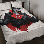 Halloween Evil Vampire Print Quilt Bed Set