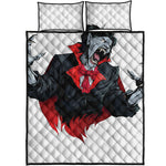 Halloween Evil Vampire Print Quilt Bed Set