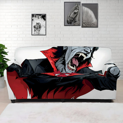 Halloween Evil Vampire Print Sofa Cover