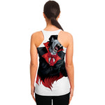 Halloween Evil Vampire Print Women's Racerback Tank Top