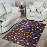 Halloween Eyeball Pattern Print Area Rug