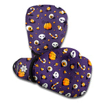 Halloween Eyeball Pattern Print Boxing Gloves